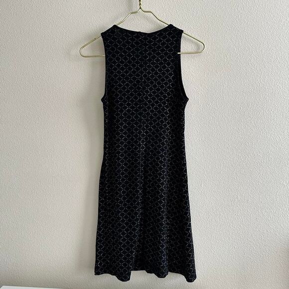 vintage Le Belle black metallic sparkle sleeveless mini dress - Picture 11 of 11